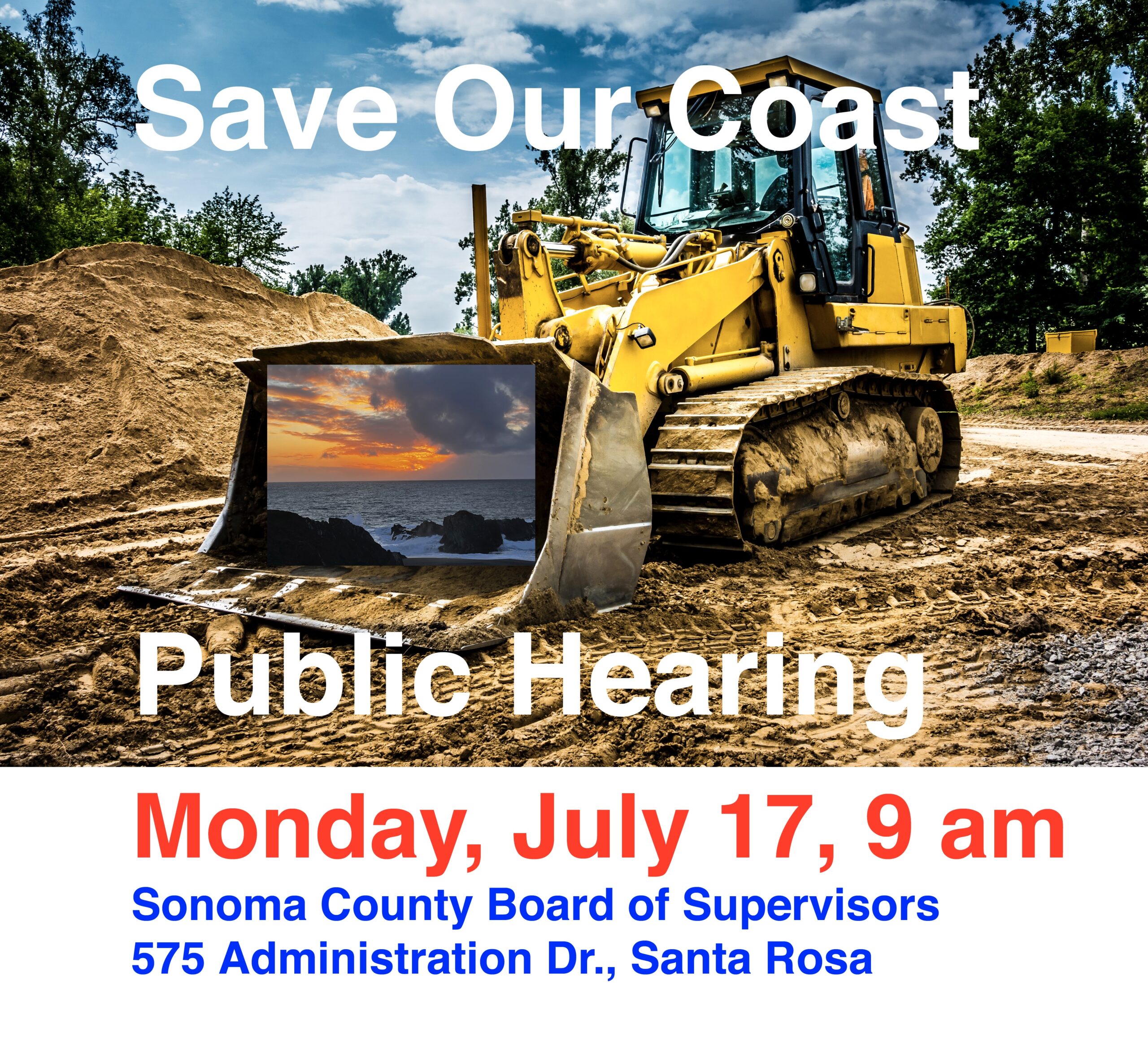 Save Our Coast Public Hearing - Monday, July 17, 9am